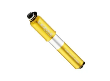 Lezyne CNC Alloy Drive MTB Mini Pump, Small, Gold, 6.2 bar
