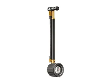 Lezyne Shock Drive Mini Pump, black and gold, 27.5 bar