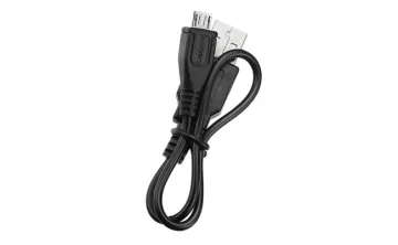 Lezyne Replacement Micro USB Charging Cable, Colour: Black