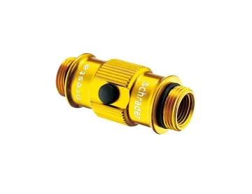 Lezyne ABS Flip Thread Chuck Pump Head Dual Colour Gold