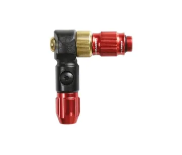 Lezyne ABS 1 Pro HP Chuck Braided Pump Head Dual Colour Red