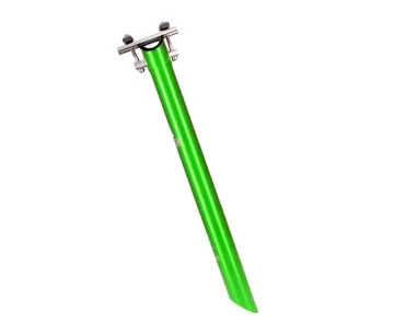 Tune Starkes Stück Aluminium seatpost, 0 mm offset, 27.2 x 340 mm, green – remaining stock
