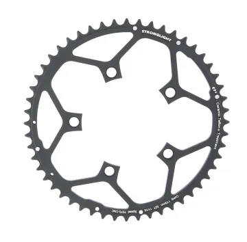 Stronglight Type 110 ct² Road Bike Chainring 5-Arm Outer 110 Lk Black 52 Teeth
