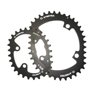 Stronglight Osymetric Chainring Kit 38/28 teeth MTB 4-arm 104 mm black