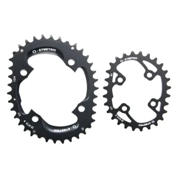 Stronglight Osymetric Chainring Kit 38/28 teeth for FCM785 4-arm crankset, black