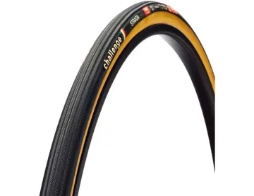 Challenge Strada Pro tubular tyre 300 TPI 25x622 handmade tubular black brown