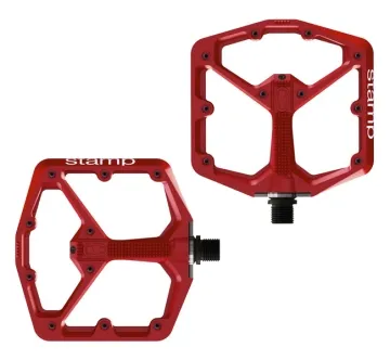 Crankbrothers Stamp 7 Platform Pedals, red, large