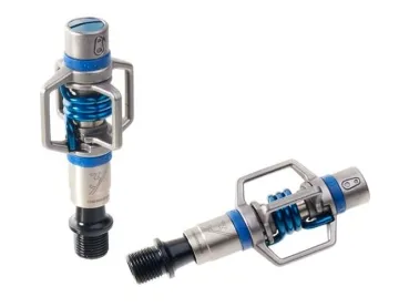 Crankbrothers Eggbeater 3 clipless pedals, silver-blue, including cleats