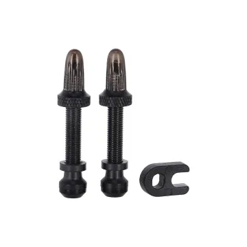Schwalbe Tubeless Valve Aluminium | Set of 2, black, 40mm – Last few in stock