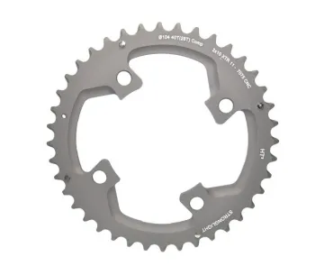 Stronglight HT³ XTR FC-M980 chainring, grey, 104 links, 10x2-speed, outer ring 39 teeth