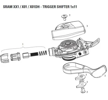 Sram Spare Part XX1 Trigger Thumb Lever No. 2