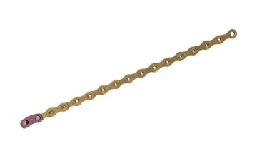 Sram PC XX1 Eagle 12-speed Hollowpin chain with Power Lock, gold, 126 links
