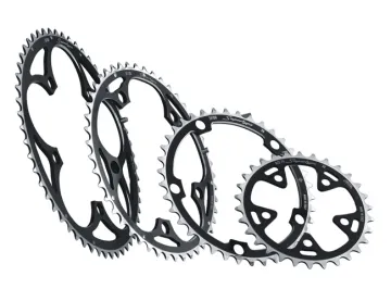 Miche Supertype BCD Campagnolo 135 LK outer chainring, 9-10-speed, black, 53 teeth – remaining stock