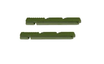 Kool Stop Linear Pull Brake Pads, Green, Cartridge, V-Brake, 2 pieces