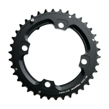 Sram X0 chainring, 38 teeth, 104 mm bolt circle, black, without bolts, 10x2-speed