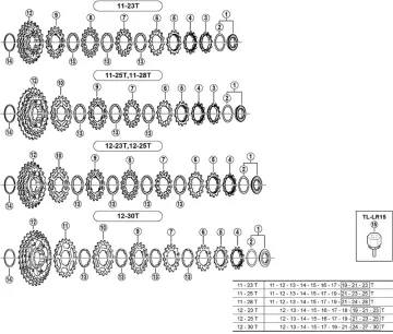 Spare parts Shimano Ultegra CS-6700 10-speed cassette