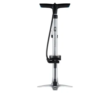 Crankbrothers Sterling Floor Pump Analogue Silver 11 bar