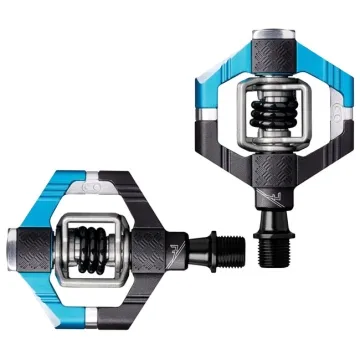 Crankbrothers Candy 7 Pedals, blue and black, including cleats