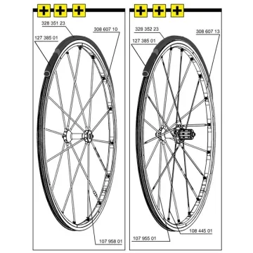 Mavic R-SYS Replacement Rear Wheel Rim 20-hole Clincher Black 20-hole Model 2013