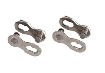 KMC MissingLink 7/8R EPT chain lock, silver, for 7- and 8-speed, 2 sets