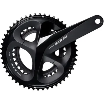 Shimano 105 FC-R7000 crankset, 53-39 teeth, black, 170 mm – remaining stock