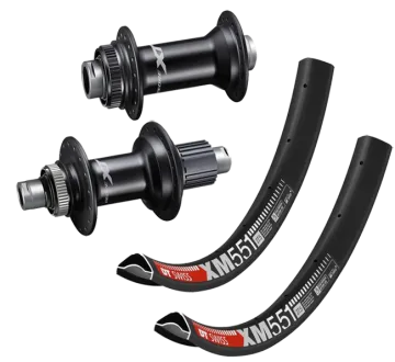 27.5-inch MTB wheelset: Shimano XT M8110 Rotor Micro Spline hubs + DT Swiss XM 551 Disc rims | built by TNC