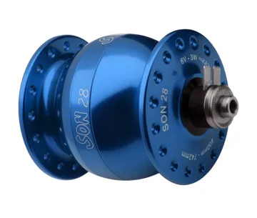 Schmidt SON 28 hub dynamo, blue anodised, 36-hole