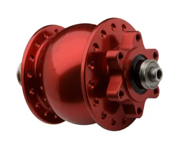 Schmidt SON 28 Hub Dynamo Disc 6-hole, red anodised, 28-hole