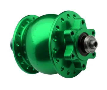 Schmidt SON 28 Hub Dynamo Disc 6-hole light green anodised 36-hole
