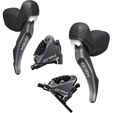 Shimano GRX ST-RX810 STI / BL-RX810 lever set 11x1-speed + BR-RX810 flat-mount disc brakes