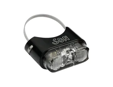 Schmidt’s SON rear light, seat post, black, clear glass