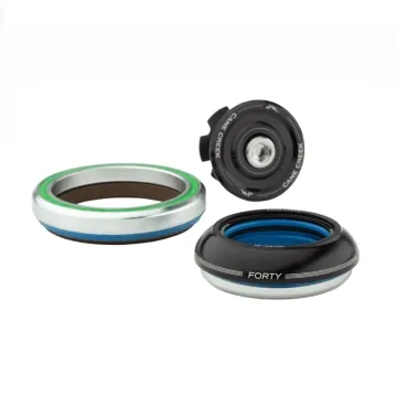 Cane Creek Forty Tapered Headset 1 1/8 - 1.5 inches | IS42/28.6 - IS52/40 Cap 9mm black