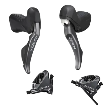 Shimano GRX Di2 ST-RX815 STI / BL-RX810 lever set 11x1-speed + BR-RX810 flat-mount disc brakes