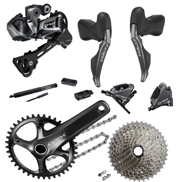 Shimano GRX 817 Di2 Gravel Groupset 11x1-speed Disc complete, max 42 teeth