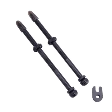 Schwalbe Tubeless Valve Aluminium | Set of 2, black, 100mm