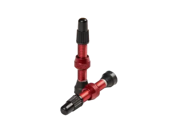 Stan's NoTubes Tubeless Valve Universal | Sclaverand Aluminium red 44 mm 2 pieces - - Remaining stock