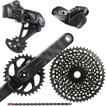 Sram XX1 Eagle AXS 12x1-speed groupset, all black