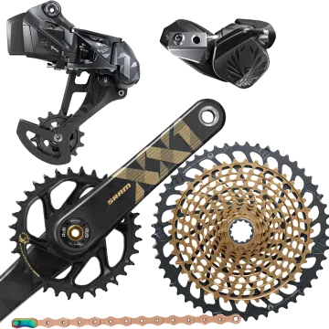 Sram XX1 Eagle AXS 12x1-speed groupset, complete, gold