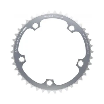 TA Specialite Single Chainring 5-arm 130 mm silver 44 teeth