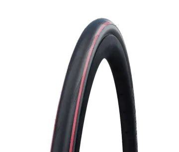 Schwalbe One Tyre Performance Addix RaceGuard Tube Type 25x622 black-red