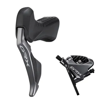 Shimano GRX Di2 STI Dual Control ST-RX815 left 2-speed + BR-RX810 Flat Mount disc brake