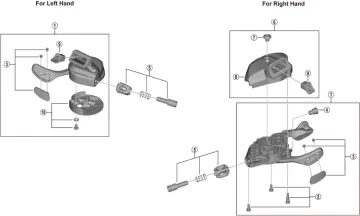 Shimano XTR SL-M9100-I Shift Lever Spare Part | Right-hand Cover No. 8