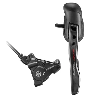 Campagnolo Super Record 12s HO Ergopower 2-speed + front wheel flat mount disc for 140mm rotor