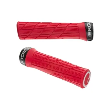 Ergon GE1 Evo Lock-On Handlebar Grips 32mm Risky Red