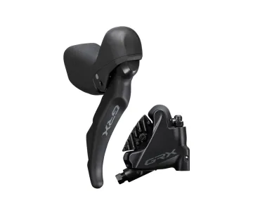 Shimano GRX STI Dual Control ST-RX600 left-hand 2-speed disc shifter + BR-RX400 flat-mount disc brake
