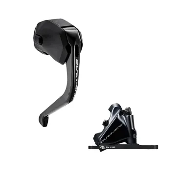 Shimano DURA-ACE TT Di2 ST-R9180-L Left 2x12/11-speed disc brake + BR-R9170 front flat mount disc