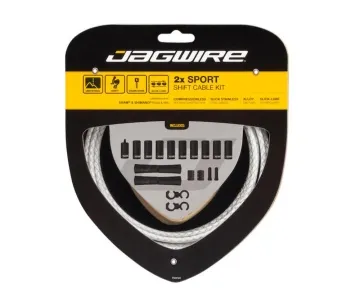Jagwire Universal Sport shift cable set, white braided