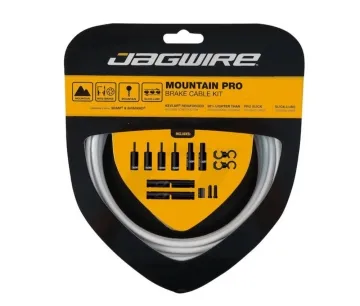 Jagwire Mountain Pro MTB Brake Cable Set, white