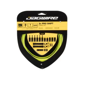 Jagwire Pro Shift 2x Shift Cable Set Road/MTB green