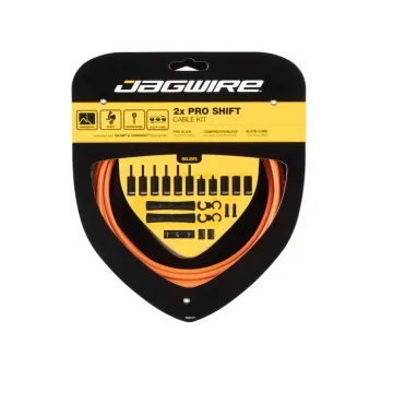 Jagwire Pro Shift 2x Shift Cable Set Road/MTB orange